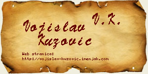 Vojislav Kuzović vizit kartica